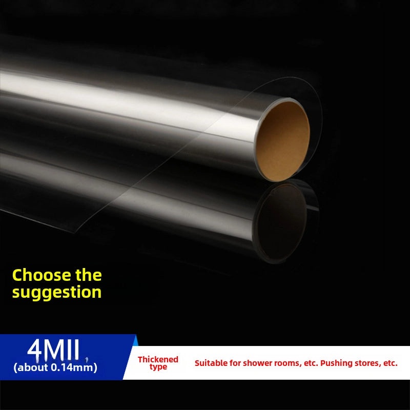 248MIL Transparent Glass Safety Film Explosion-Proof Membrane for Shower Doors Windows|Home Improvement Safety Accessories