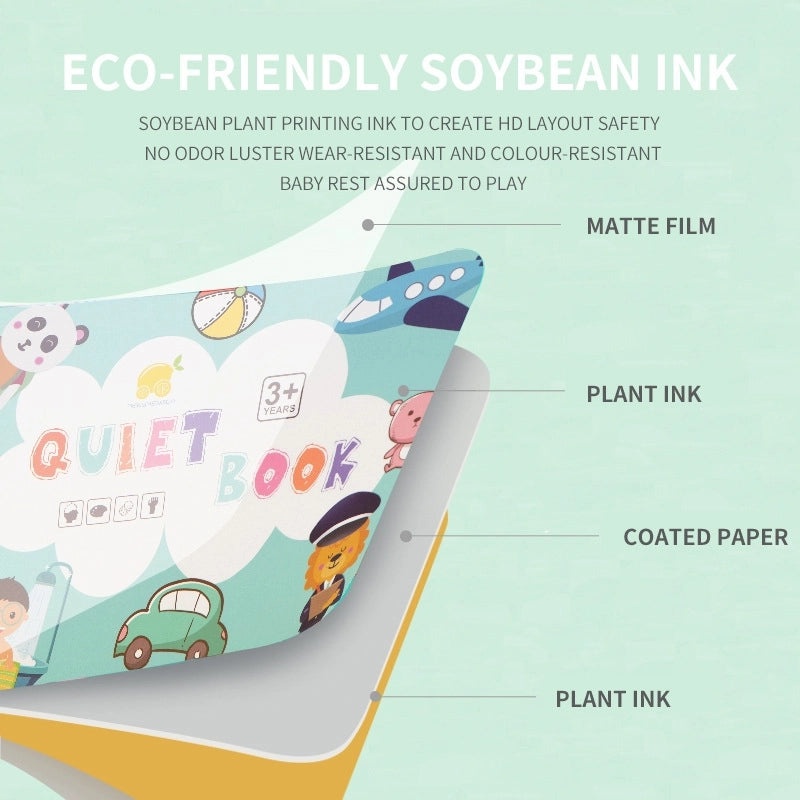 Children's Interactive Busy Book for Early Education and Quiet Learning|Educational Toys