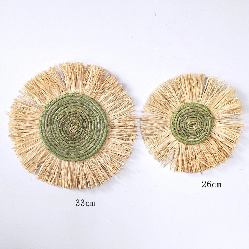 Ethnic Straw Wall Hanging Moroccan Style Home Decor Sofa Bedside Accent|Home Decor