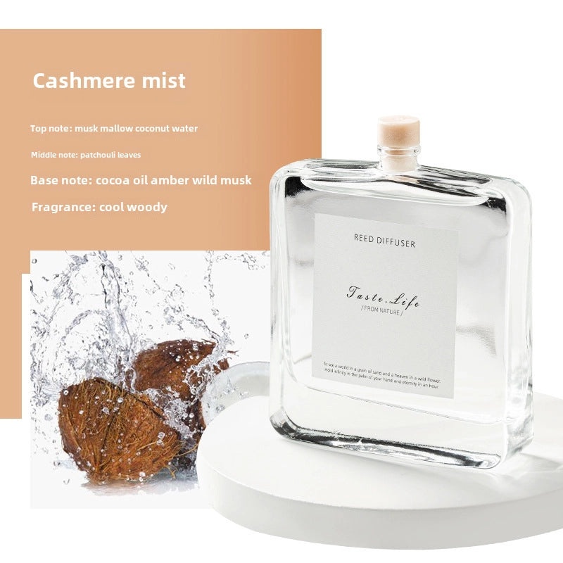 BYME 120ml Flat Aromatherapy Bottle with Rattan Sticks, Long-lasting Indoor Essential Oil Diffuser Set|Home Fragrance & Aromatherapy