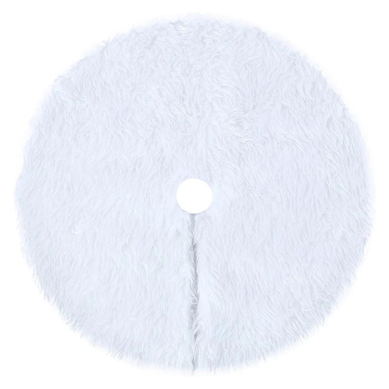 Embroidered Snowflake Christmas Tree Skirt 38cm Holiday Home Decor Warm Festive Tree Base Cover|Christmas Decorations