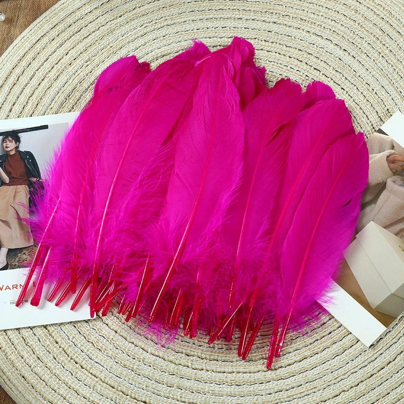 Elegant Solid Color Goose Feather Decoration|Home Decor Accessories