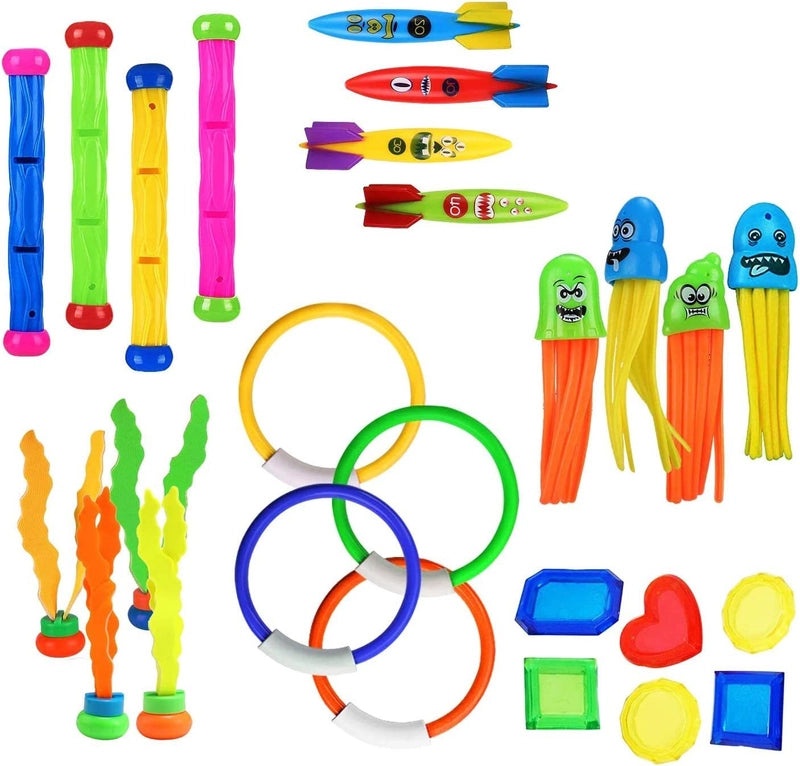 Kids Summer Swimming Pool Dive Toy Set | Outdoor Water Toys