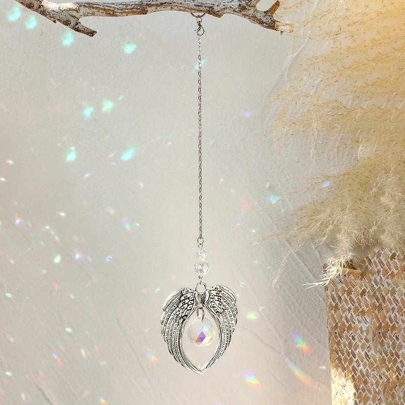Elegant Crystal Wing Wind Chime Decoration|Home Decor Ornaments