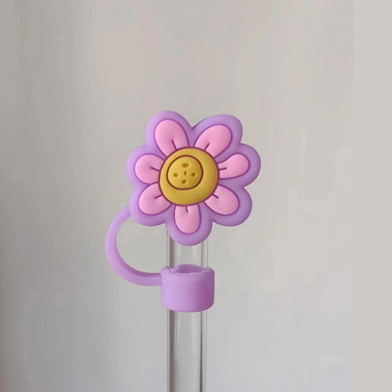 10mm Glass Straw Dust Cover Stainless Steel Cap for Large Diameter Straws Milk Tea Accessories|Drinkware Accessories