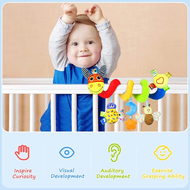 Baby Donkey Insect Plush Hanging Bell Toy for Newborns Pacifying Crib Mobile Accessory|Baby Toys & Pacifiers