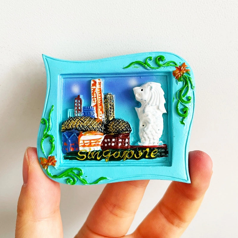 3D Travel Refrigerator Magnet Stickers Europe Cities Souvenirs Creative Tourist Gifts|Home Decor & Magnets