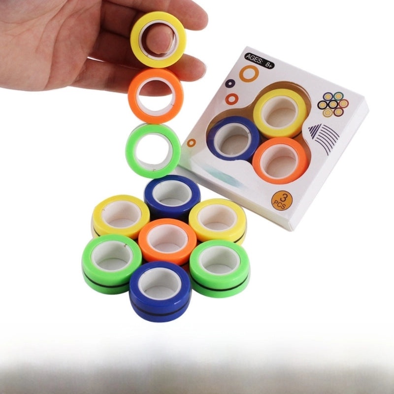 Magnetic Fingertip Gyro Ring Stress Relief Decompression Toy | Fidget Toys & Stress Relief