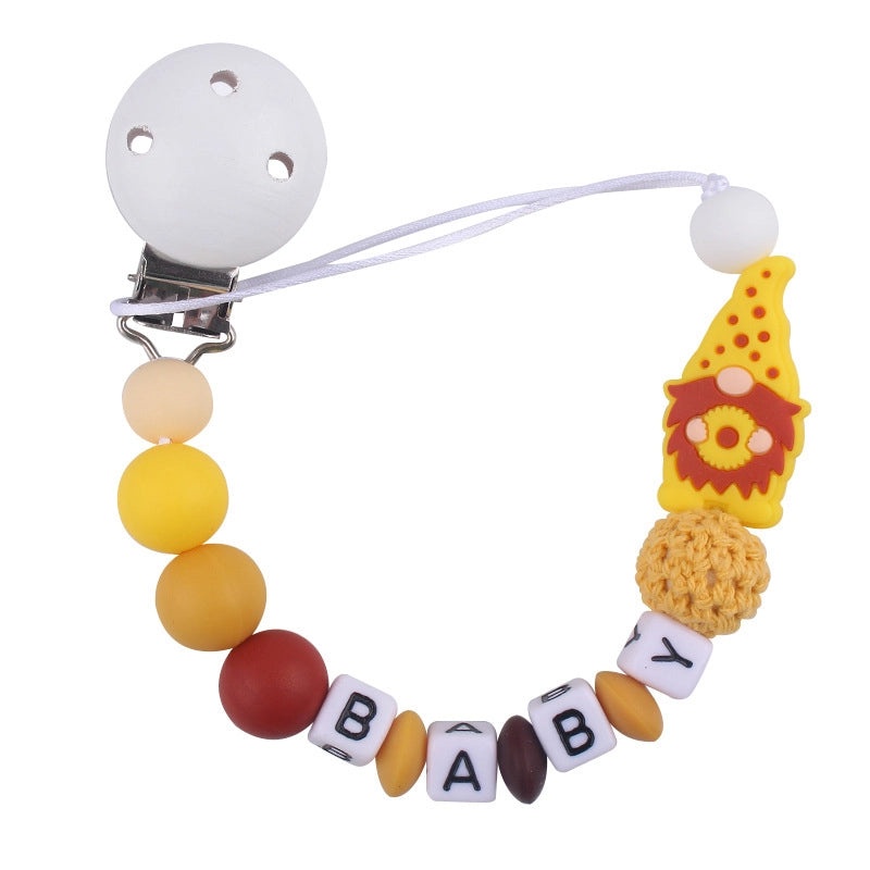 Christmas Baby Accessories Cute Santa Claus Silicone Beech Wood Teether | Baby Teethers & Pacifiers