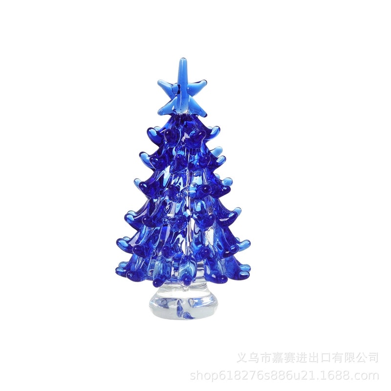 Minimalist Christmas Tree Crystal Ornament | Holiday Decor Ornaments