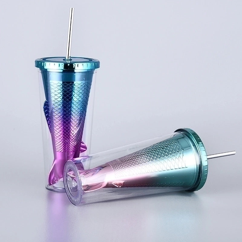 Sparkling Mermaid Tail Water Bottle with Sequins - 1 Piece | Drinkware & Bottles