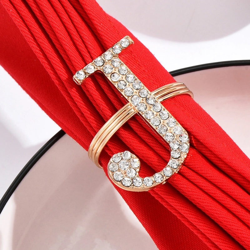 Stylish Metal Letter Napkin Holder Single Piece|Dining Table Accessories