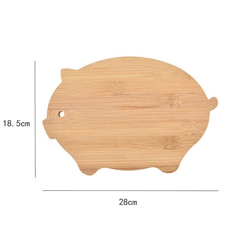 Mini Animal Bamboo Cutting Board for Baby Food & Fruit | Kitchen Cutting Boards