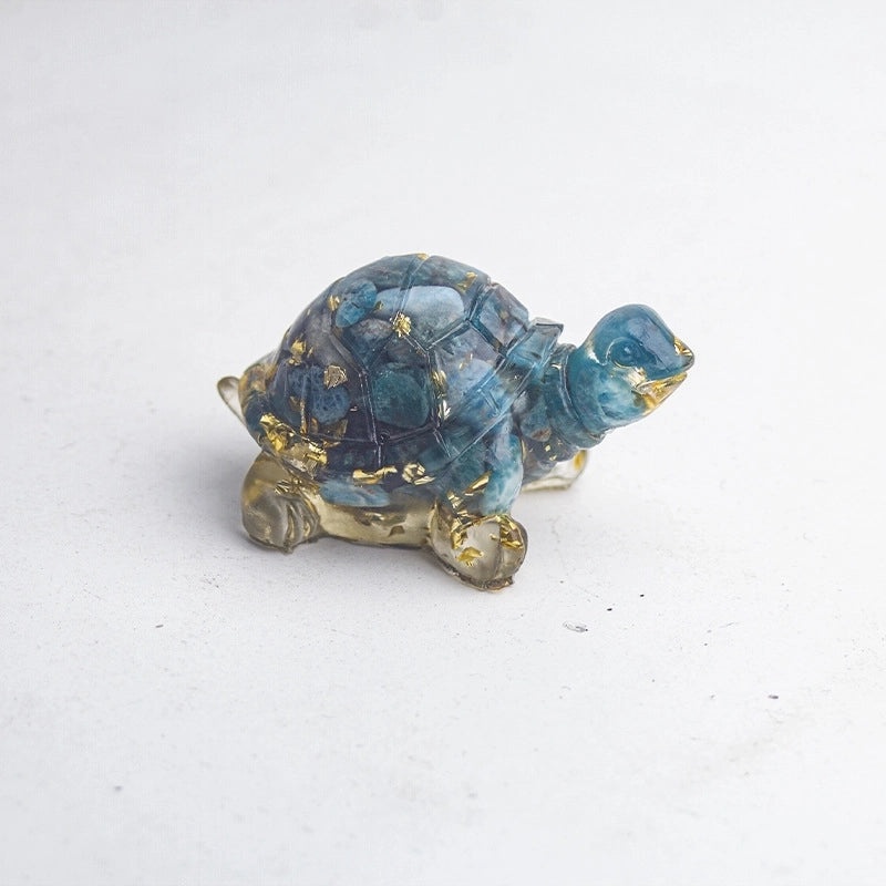 Cute Cartoon Tortoise Resin Figurine | Home Decor & Ornaments