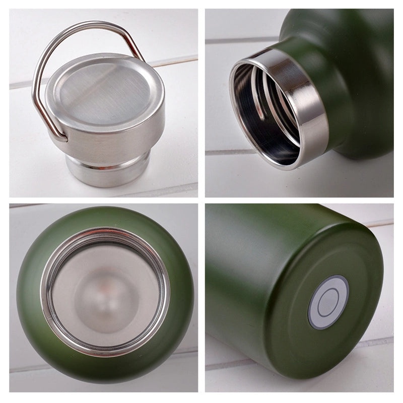 Elegant Solid Color Stainless Steel Thermos Cup 201 & 304 Grade Durable Design | Drinkware
