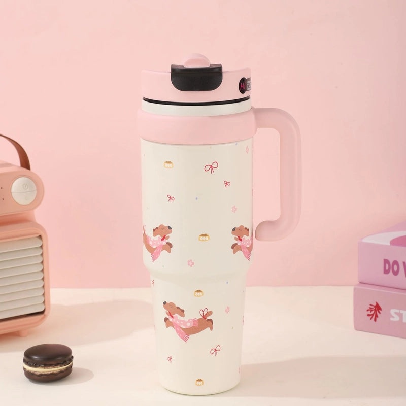 Animal Letter 201 Stainless Steel Water Bottle 316 Grade Durable Single Piece|Kitchen & Dining Accessories