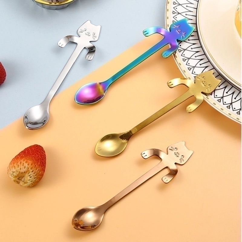 Adorable Cartoon Stainless Steel Spoon Single Piece | Kitchen Utensils & Cutlery
