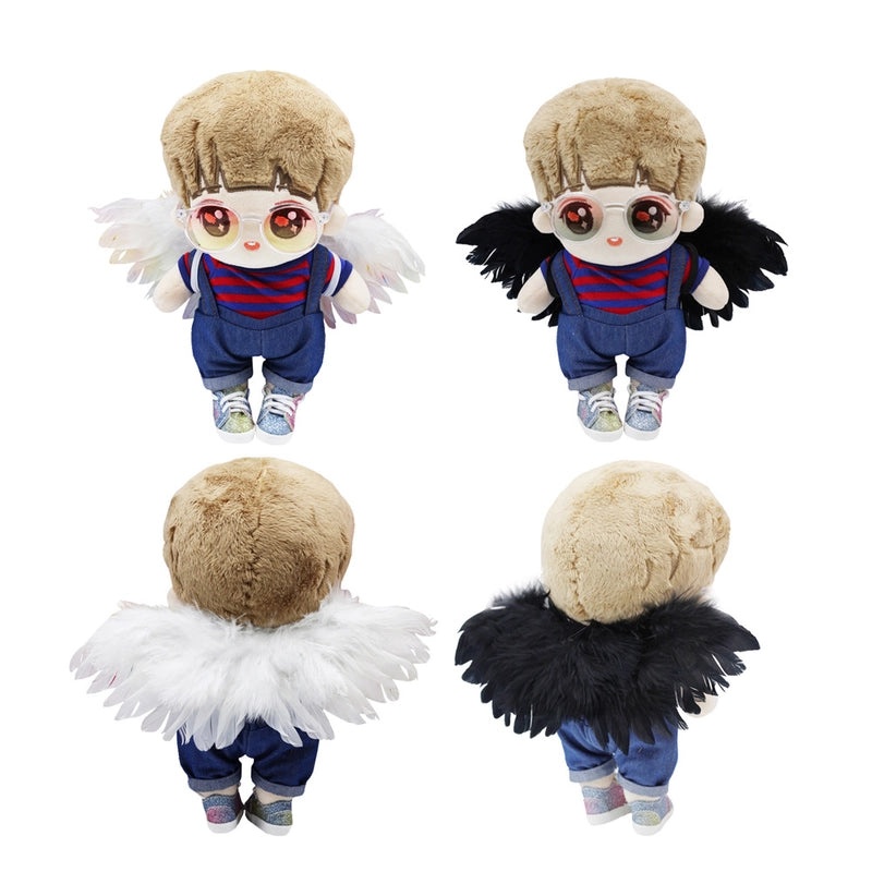 Mini Angel Wings Elastic Rope for 15-20cm Cotton BJD Dolls Feathers Toy Accessories | Doll Accessories