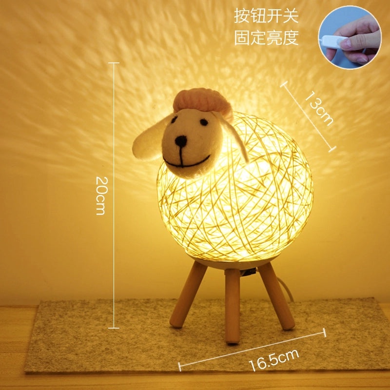 Creative Lamb Night Light with Smart Voice and Mobile App Control for Kids' Bedroom|Kids Night Lights