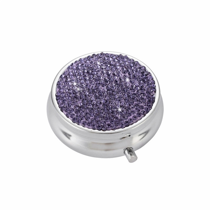 2-Piece Elegant Stainless Steel & Rhinestone Soft Clay Storage Boxes for Casual Use|Home Storage & Organization