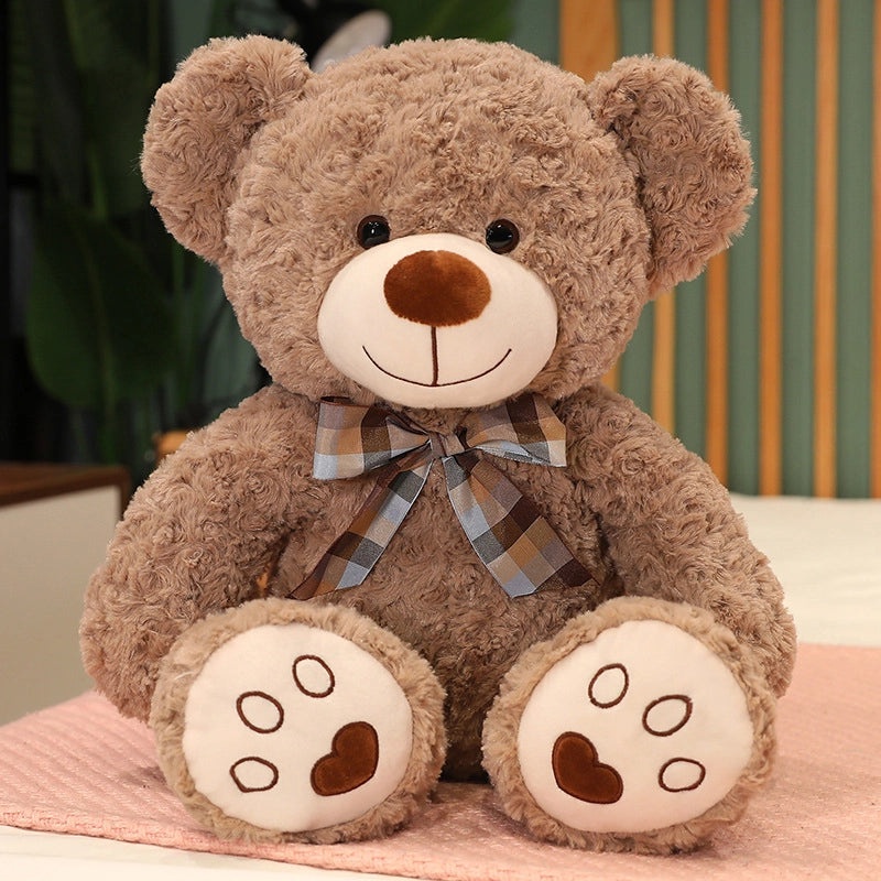 Cute Plush Bear with Bow Knot Soft PP Cotton Stuffed Animal Toy | Stuffed Animals & Plush Toys
