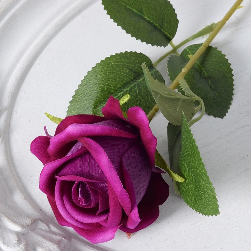 Artificial Rose Single Stem Flannel Flower for Home Wedding Valentine's Day Decoration|Home Decor & Wedding Accessories