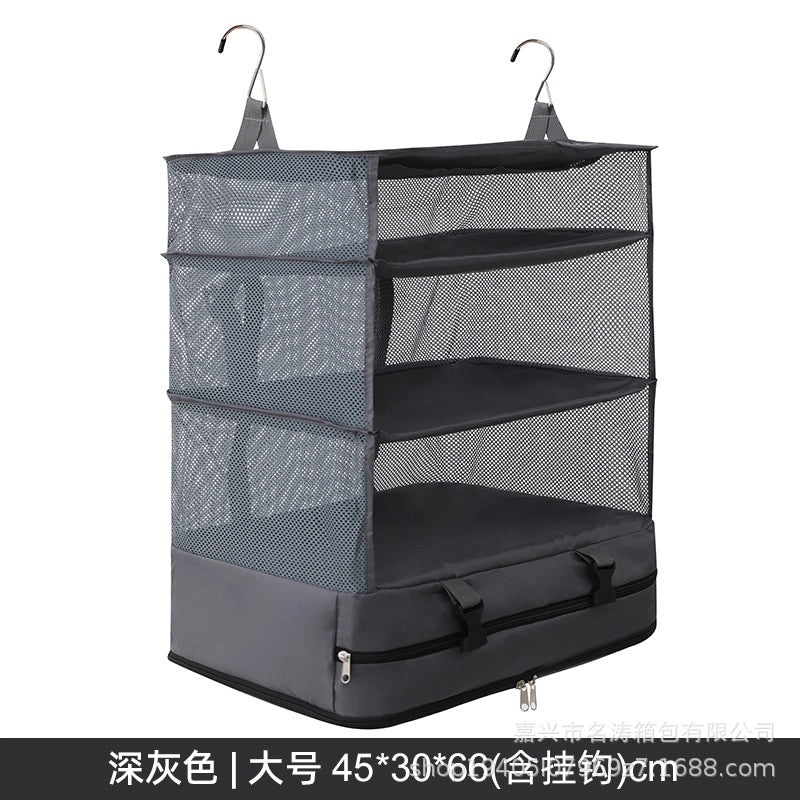 Three-layer Hanging Storage Bag for Clothes and Books | Home Storage & Organization