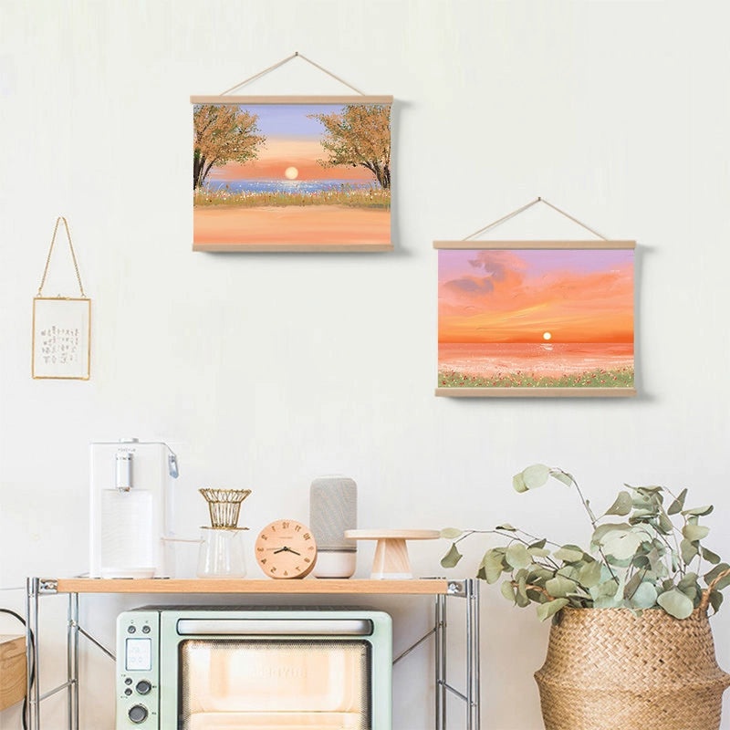 Retro Color Block Polyester Pendant Wall Art for Casual Vacation Decor|Home Decor