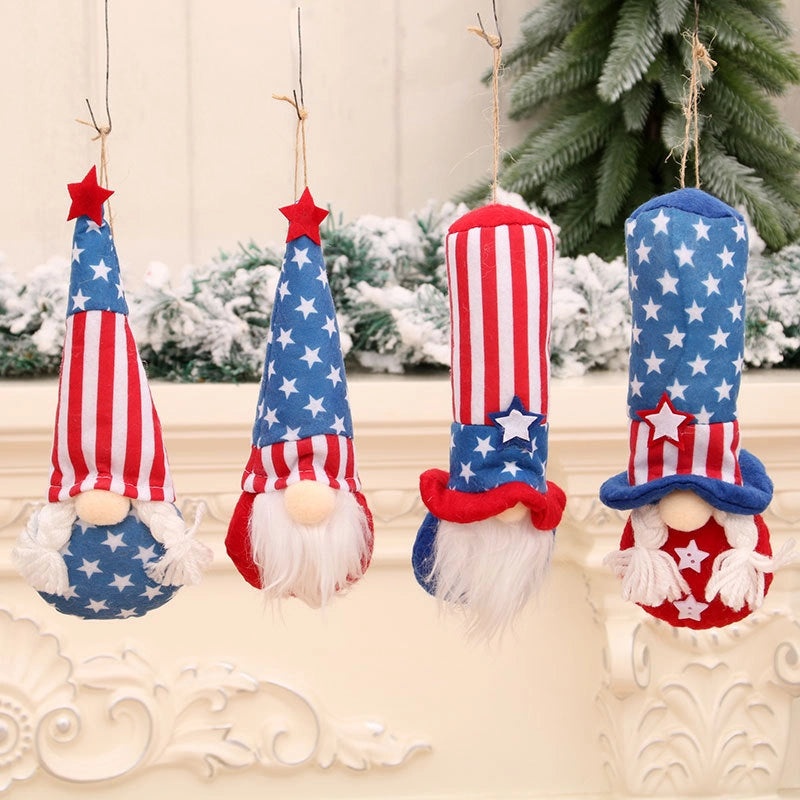 Vintage Elderly Doll Pendant Set for Independence Day Celebration|Jewelry & Accessories