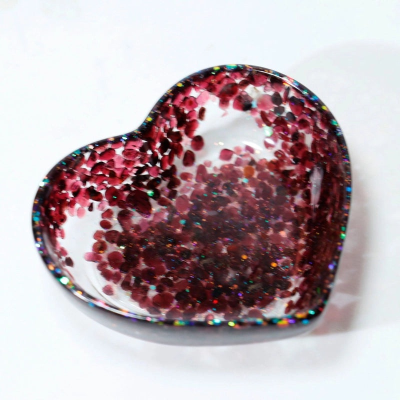 Minimalist Heart Shaped Resin Crystal Pendant Necklace|Jewelry & Accessories