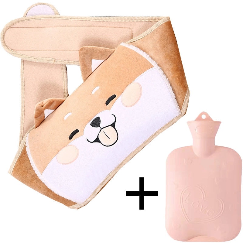 Plush Hot Water Bag with Protective Belt for Waist and Hands Warmth | Home & Personal Care