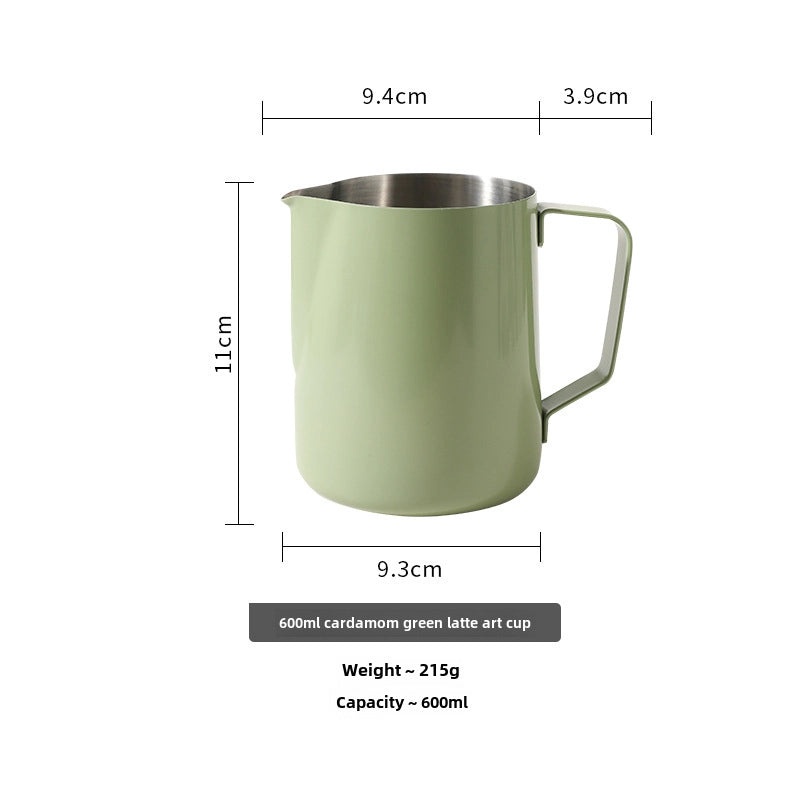 304 Stainless Steel Flower Shaped Coffee Cup with Pointed Spout Gradient Color Creative Milk Pot|Kitchen & Dining