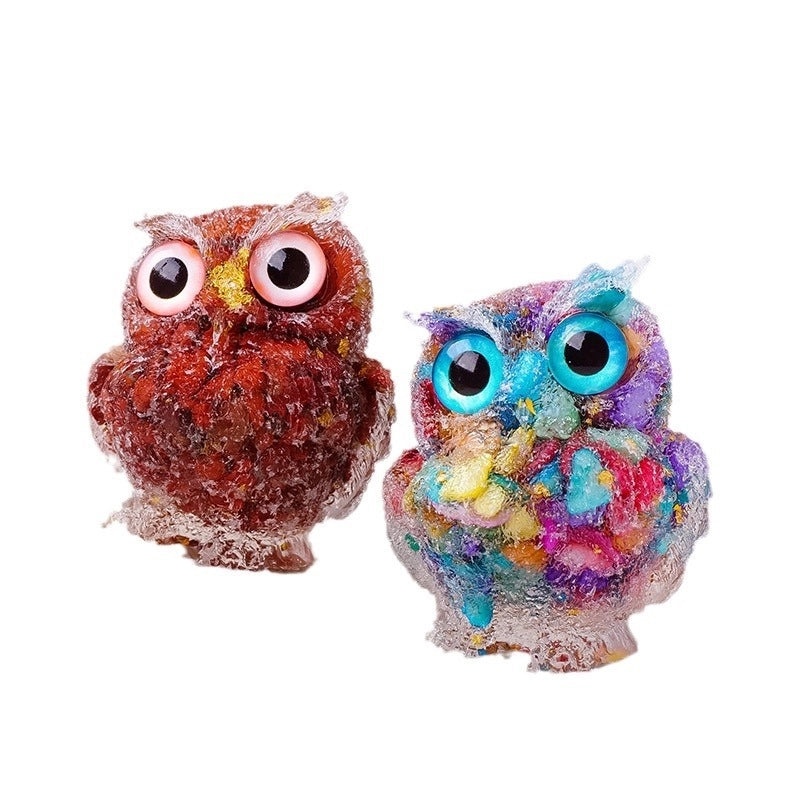 Minimalist Owl Crystal Figurine Decorative Ornament|Home Decor