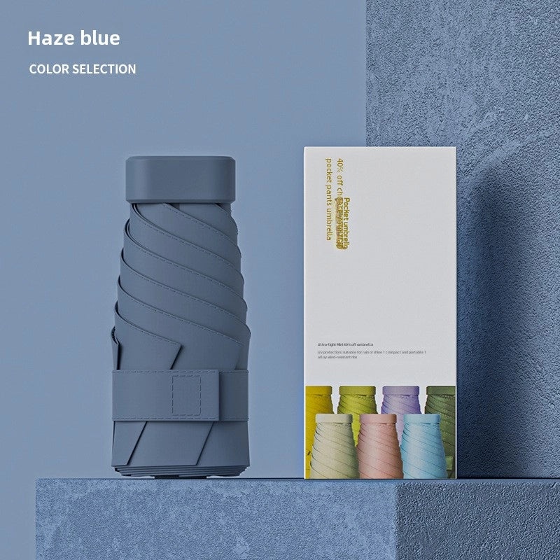 Ultra Light 60% UV Protection Folding Sun Umbrella for Women | Portable Pocket Sunshade with Custom Logo | Promotional Item | Fashion Accessories