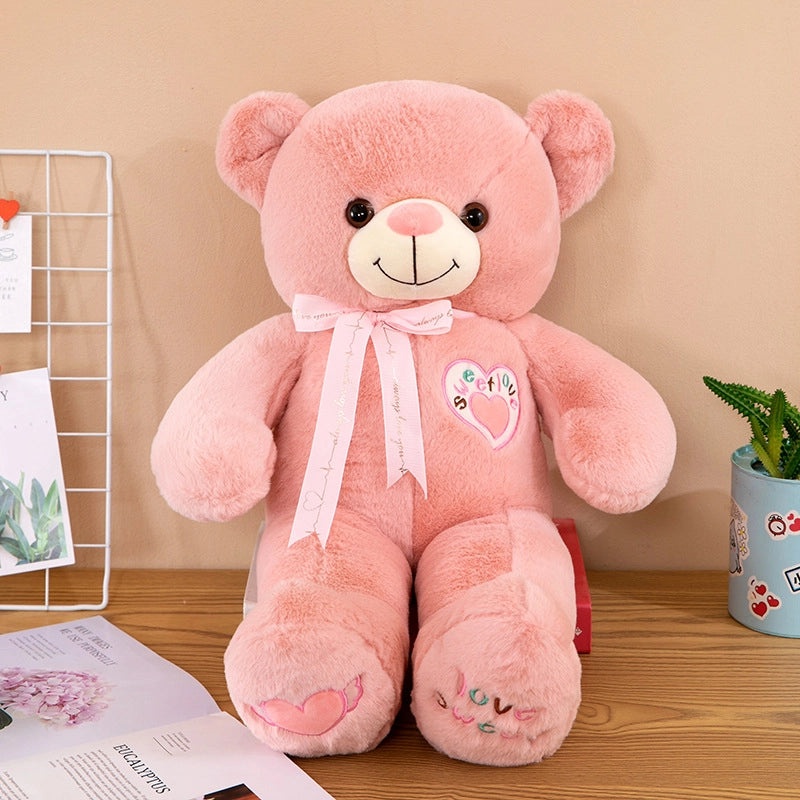 Valentine's Day Plush Bear Stuffed Toy with Soft PP Cotton Filling|Plush Toys & Stuffed Animals