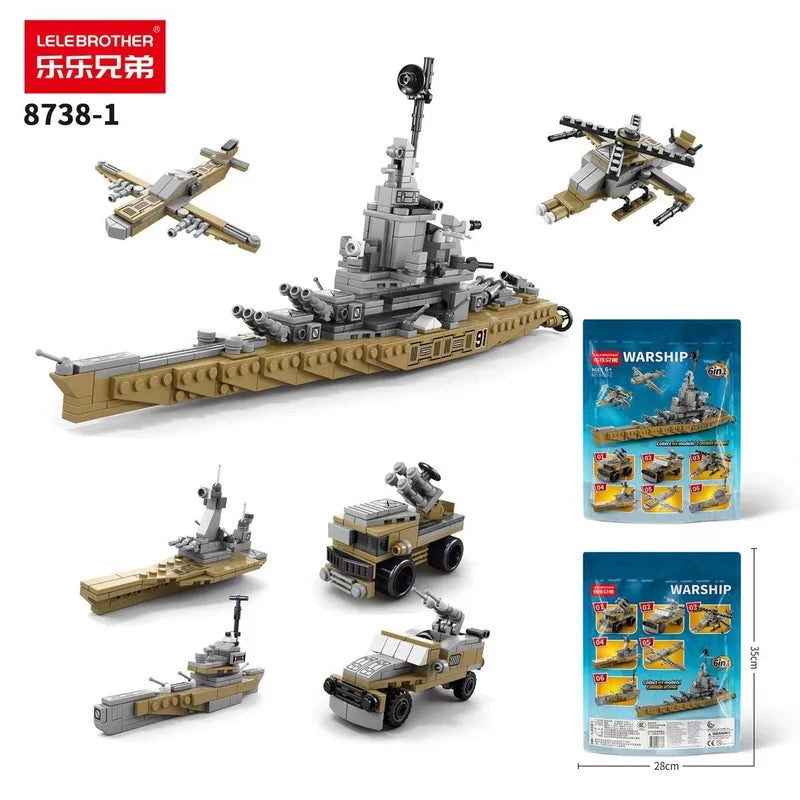 Lele Brothers No.003 Fujian Military Aircraft Carrier Building Blocks Toy for Boys | Toys & Games - Building Sets