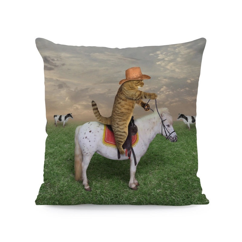 Cute Modern Animal Print Polyester Pillow Covers for Couch Sofa Decor|Home Decor & Pillows