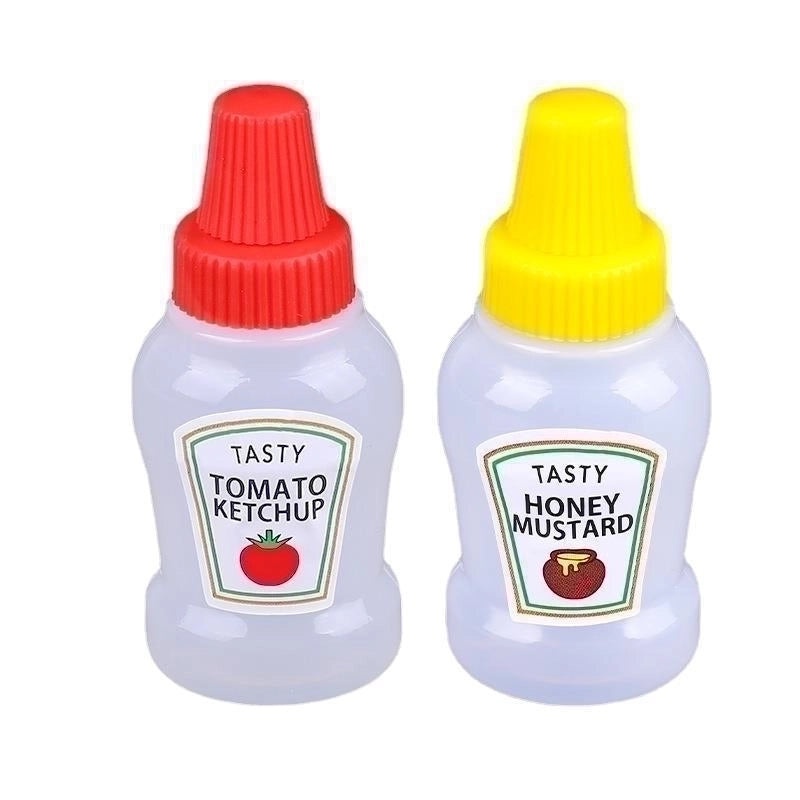 Portable Mini Plastic Salad Dressing Bottles for Sauce and Oil | Kitchen Accessories
