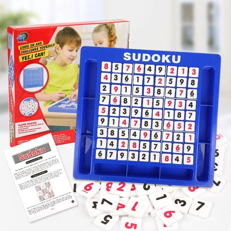 Children's Educational Sudoku Game Board, Jiugongge Puzzle for Kids, Storage Box Included | Toys & Games/Educational Toys