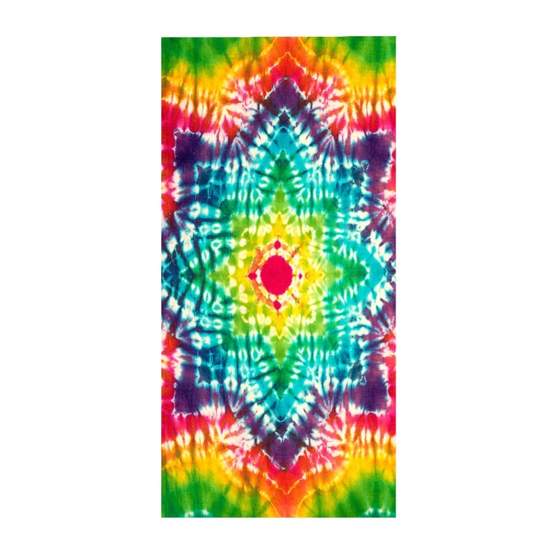 Microfiber Square Beach Towel with Tie-Dye 3D Digital Print | Beach Towels & Outdoor Accessories