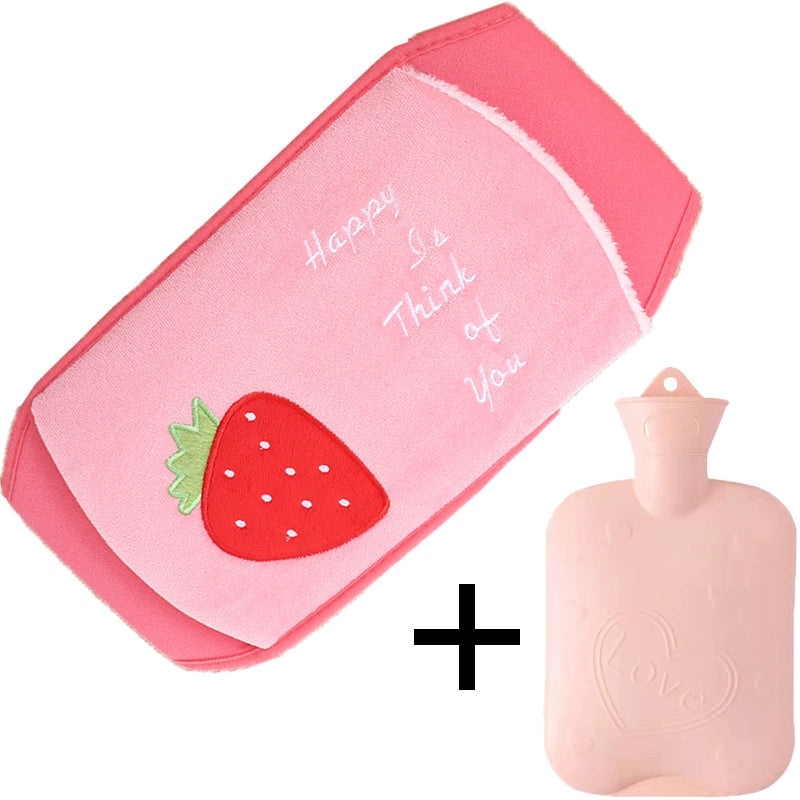 Plush Hot Water Bag with Protective Belt for Waist and Hands Warmth | Home & Personal Care