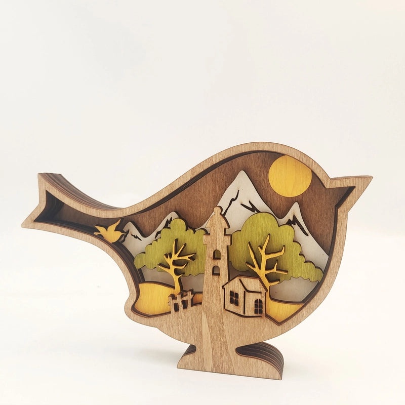 Handmade Wooden Office Decor Unique Cultural Art Ornaments | Home & Office Decor