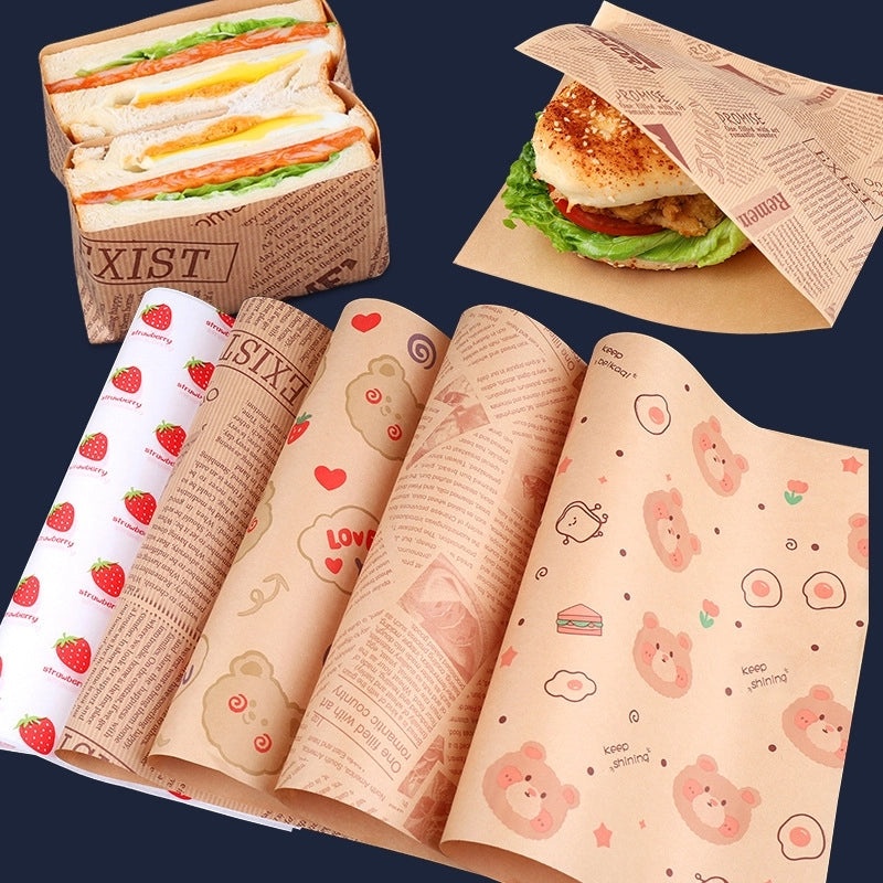 Oil-Absorbing Paper Tray Liners for Baking and Sandwiches | Kitchen Supplies & Bakeware