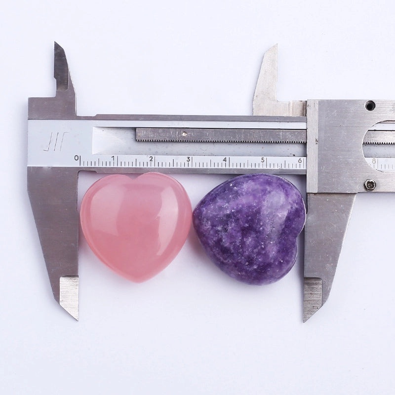 5 Pieces Heart Shape Crystal Ornaments Set | Home Decor