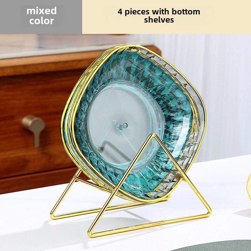 Light Luxury Transparent Premium Bone Dish for Dining Table | Tableware & Dining Accessories