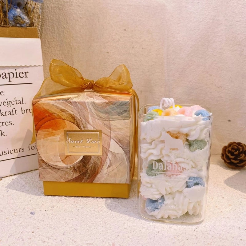 Elegant Multicolor Scented Soy Wax Candle for Home & Party Decor