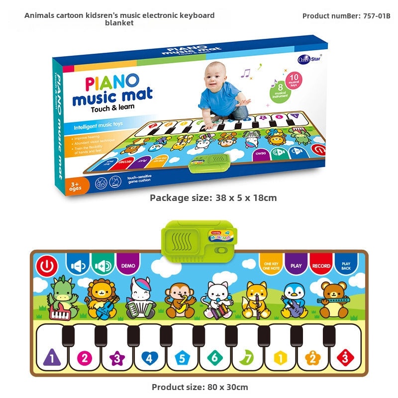 Aozheng Electronic Music Playmat for Kids with Multiple Instrument Modes and Pedal | Educational Toys