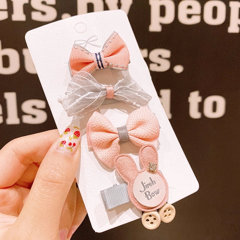 Kids Cute Hairpin Small Safety Clip Baby Hair Accessories Girls' Cloth Hair Clips Adorable Headdress|Children's Hair Accessories