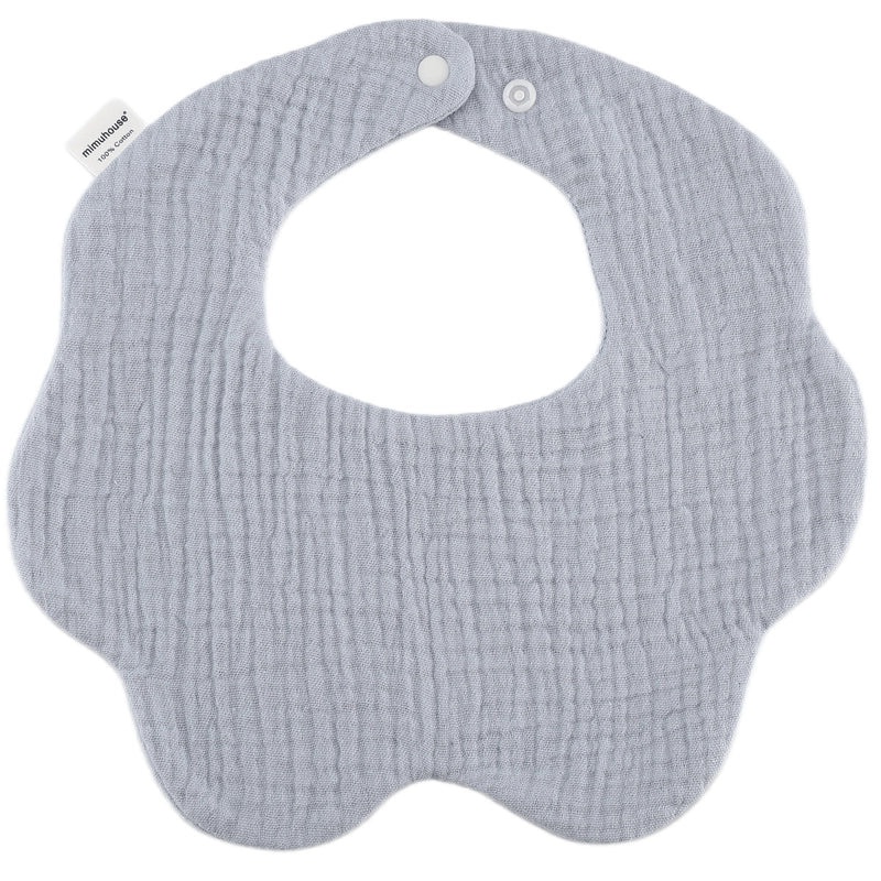 360 Degree Petal Shape Baby Bib Soft Cotton Newborn Saliva Towel Adjustable Infant Drool Bib|Baby Accessories