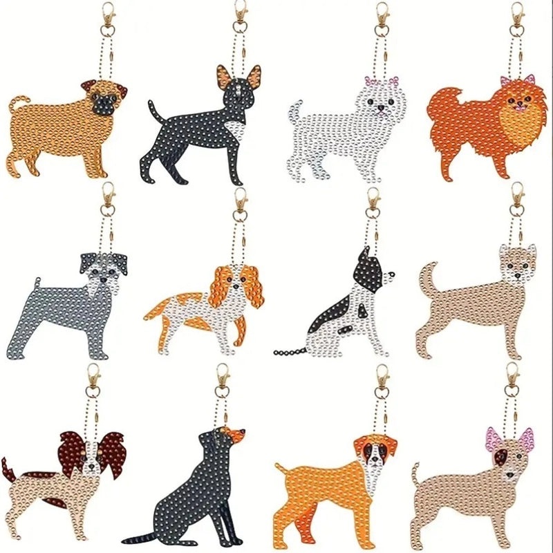 DIY Diamond Painting Keychain 1012 Pieces Variety Platform Explosions Design | Keychains & Accessories